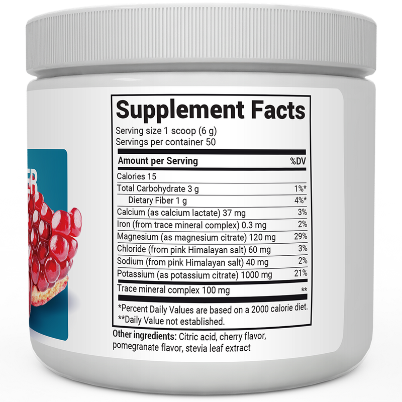 Doctor Berg UK Electrolyte Powder Pomegranate - Cherry, 50 Servings