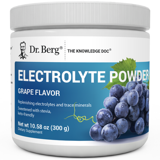 Doctor Berg UK Electrolyte Powder Natural Grap, 50 Servings