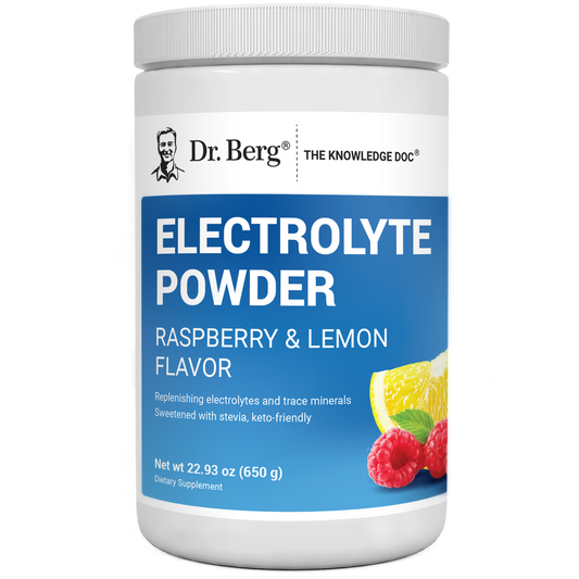 Doctor Berg UK Electrolyte Powder Raspberry - Lemon, 100 Servings