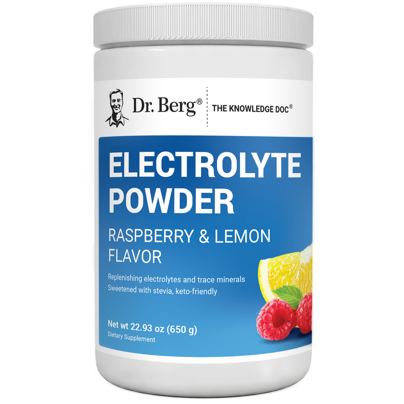 Doctor Berg UK Electrolyte Powder Raspberry - Lemon, 100 Servings