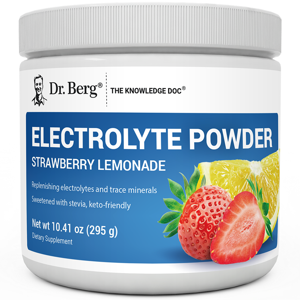 Doctor Berg UK Electrolyte Powder Strawberry Lemonade, 50 Servings