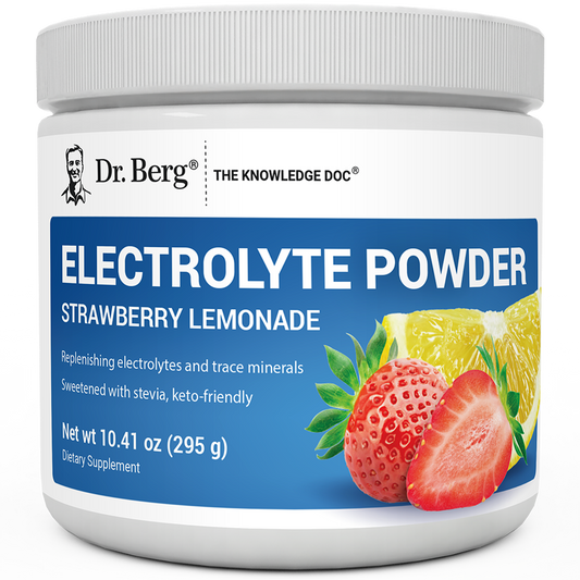 Doctor Berg UK Electrolyte Powder Strawberry Lemonade, 50 Servings