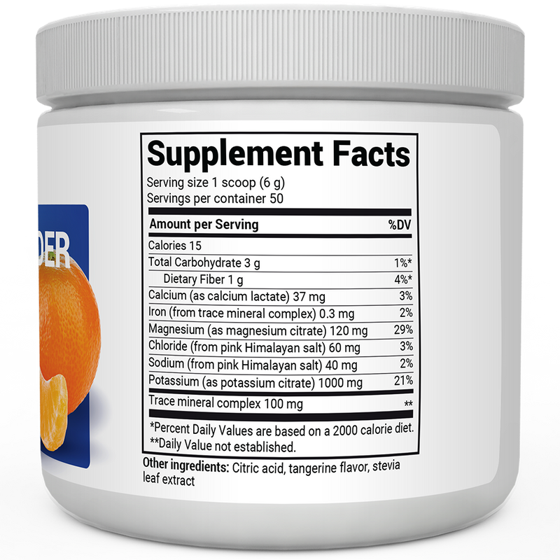 Doctor Berg UK Electrolyte Powder Tangerine, 50 Servings