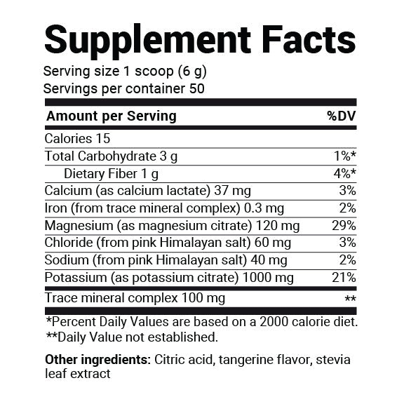 Doctor Berg UK Electrolyte Powder Tangerine, 50 Servings