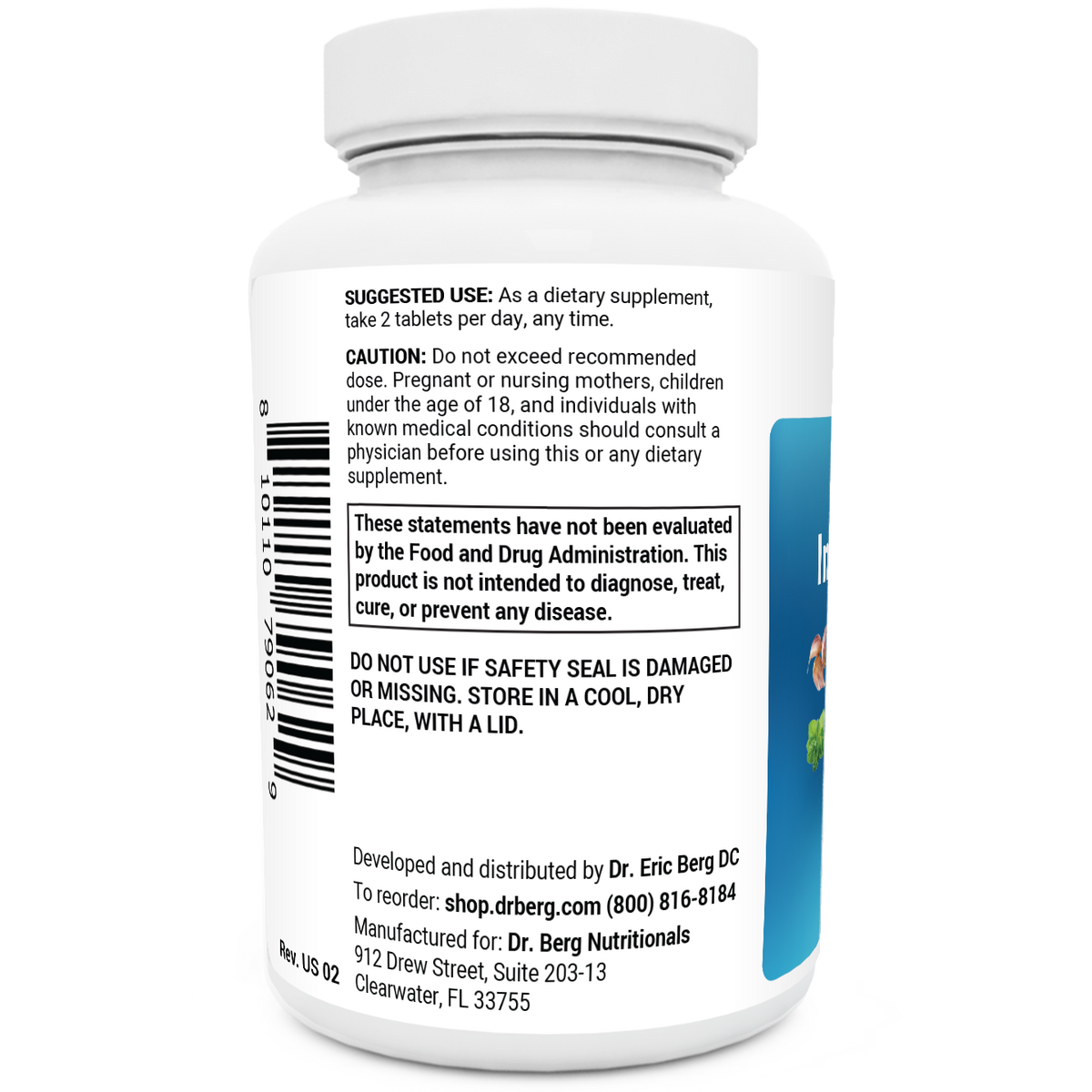 Doctor Berg UK Emergency Immune Support with Zinc and Vitamin D, 60 Tablets