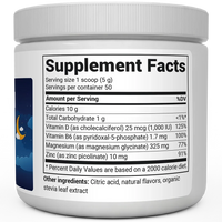 Doctor Berg UK Magnesium Powder Drink Raspberry Lemon, 50 Servings