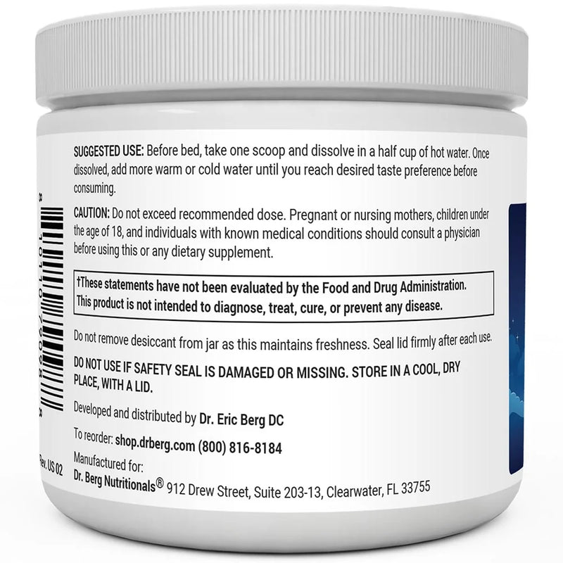 Doctor Berg UK Magnesium Powder Drink Raspberry Lemon, 50 Servings