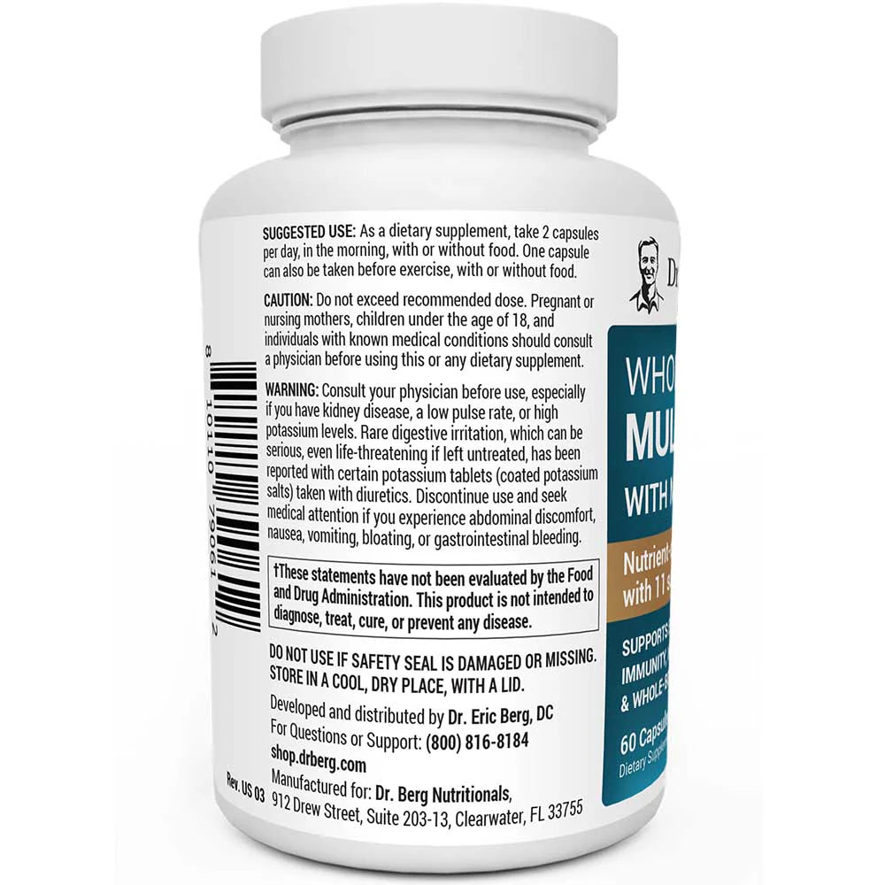 Doctor Berg UK Whole Food Multivitamin with Minerals, 60 Capsules