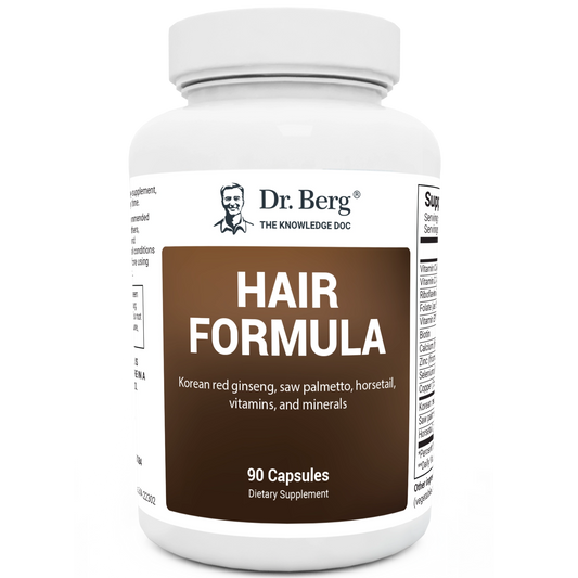 Doctor Berg UK Hair Formula with Biotin, Vitamins, Minerals and Botanicals – 90 Capsules