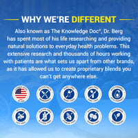 Doctor Berg UK Magnesium Powder Drink Raspberry Lemon, 50 Servings