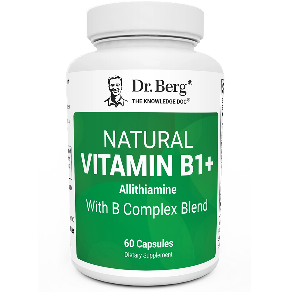 Doctor Berg UK Natural Vitamin B1+ with Allithiamine and B-Complex, 60 Capsules