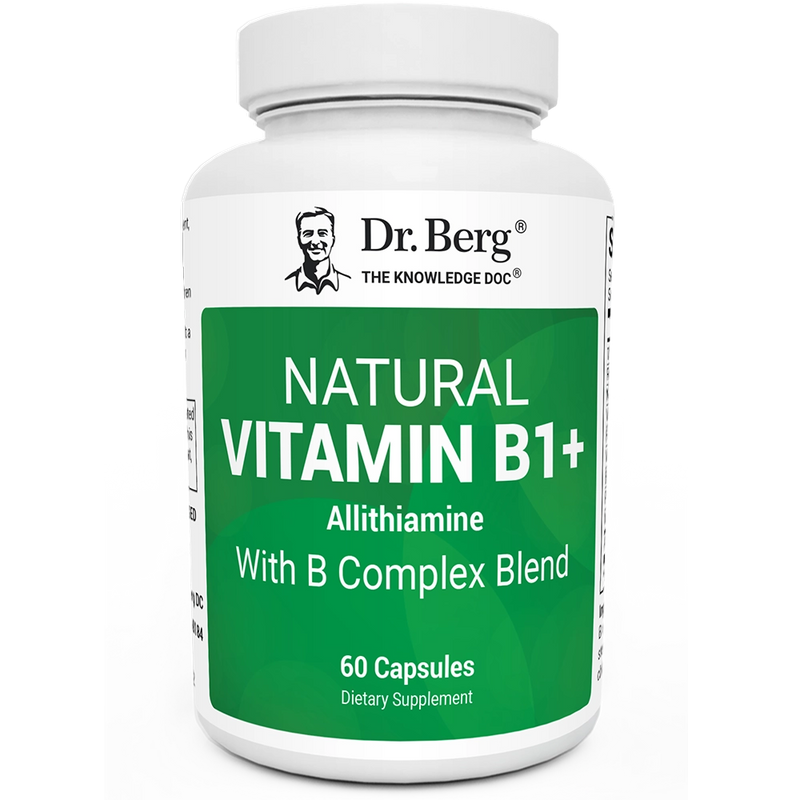Doctor Berg UK Natural Vitamin B1+ with Allithiamine and B-Complex, 60 Capsules