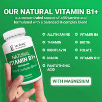 Doctor Berg UK Natural Vitamin B1+ with Allithiamine and B-Complex, 60 Capsules