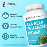 Doctor Berg UK Sea Kelp Enhanced Iodine, 90 Capsules