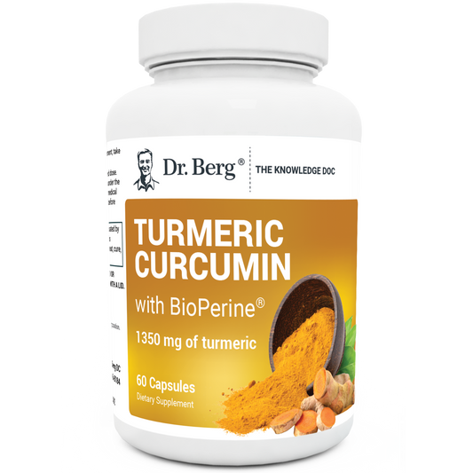 Doctor Berg UK Turmeric Curcumin with BioPerine®, 60 Vegetable Capsules
